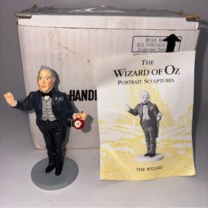 Wizard of Oz The WIZARD Figurine 3.75” Franklin Mint 1988 Vintage Booklet Box